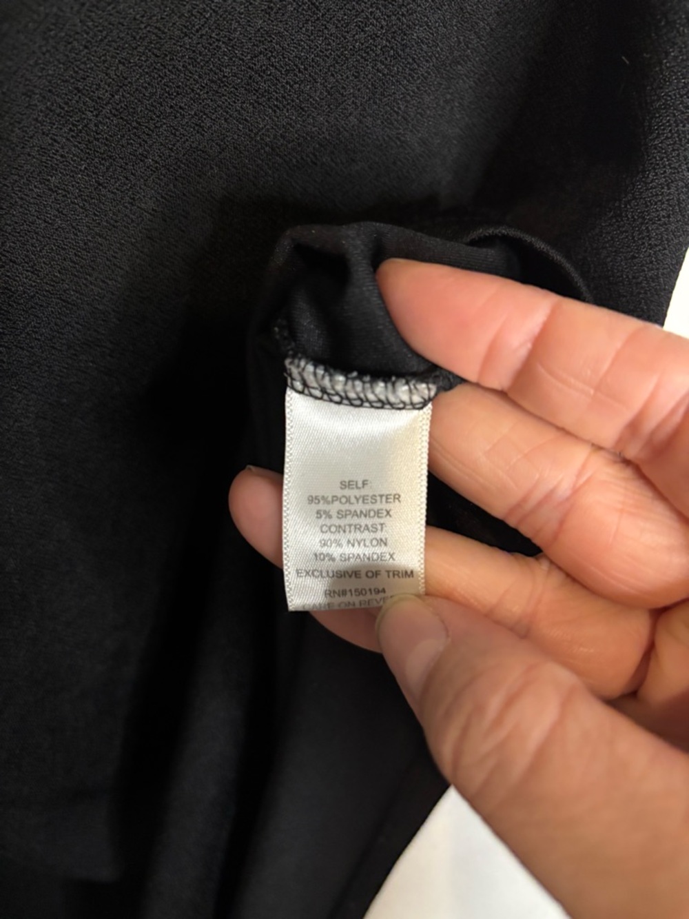 3/$20 HeartSoul Black Lace Cap Sleeve Blouse - Picture 4 of 5
